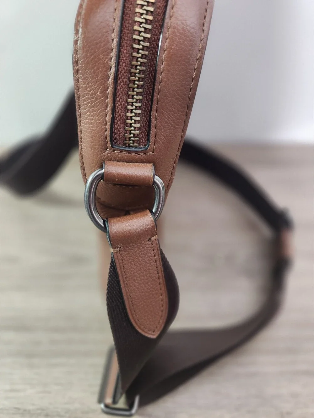 Coach Men's Crossbody Leather Flight Bag